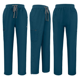 Uniformes médicaux personnalisés avec logo, hauts de travail à manches courtes unisexes, pantalons de jogging, spandex, polyester, uniformes médicaux, infirmières, médecins, hôpital - Product Image 3