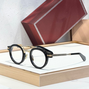 Delage Retro <b>Round</b> <b>Sunglasses</b> Brown Metal <b>Frame</b> Resin Lenses UV400 Polarized Unisex Street Style - Product Image 4