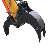Extracteur de racines robuste TN-06 avec ouverture de mâchoire de 1500 mm pour l'abattage d'arbres et la préparation des terrains forestiers, pour excavatrice
