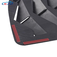 Capuchons de couverture d'évent de persiennes de fenêtre latérale arrière de voiture en ABS noir brillant pour Honda Fit Jazz 3th Gen RS GK5 GH7 GP6 2014-2020