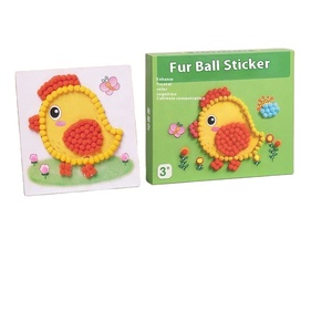 Bricolage créatif <span class=keywords><strong>boule</strong></span> <span class=keywords><strong>de</strong></span> cheveux peinture pâte jouet pour enfants personnalisable Desig Pom-Pom Kit <span class=keywords><strong>de</strong></span> peinture - Product Image 1