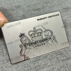 Tarjeta de Visita de Metal de Acero Inoxidable Promocional de la Mejor Calidad, Fabricada en China - Product Image 1