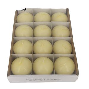 Vente en gros de bougies flottantes 2 "fantaisie décoration de mariage <span class=keywords><strong>ivoire</strong></span> parfum huile fleur d'eau - Product Image 1