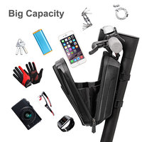 Sac de rangement portable en EVA pour vélo léger et durable avec fermeture à glissière support de montage antichoc étanche pour Kit de réparation d'outils
