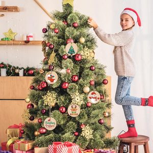 Bán Buôn Tự Nhiên 10Cm Vòng Đồ Trang Trí Gỗ Lát Cho Trẻ Em Tự Làm Centerpieces Giáng Sinh & Bảng Trang Trí - Product Image 5