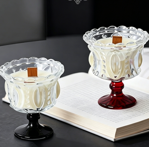 Ensemble cadeau de bougies parfumées romantiques en perles françaises, bougie en cire de soja sans fumée avec support en verre pour mariage, demoiselle d'honneur, cadeaux d'anniversaire - Product Image 6