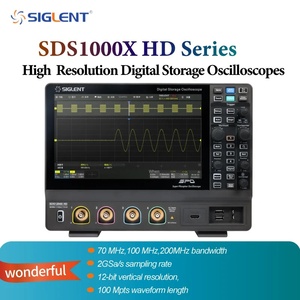 ออสซิลโลสโคปแบบดิจิตอลความละเอียดสูงรุ่นซิกเลนท์ SDS1072XHD/SDS1102XHD/SDS1104XHD/SDS1202XHD/SDS1204XHD ความละเอียด 12 บิต 2 - Product Image 1