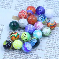 Billes de verre Murano artisanales italiennes colorées de 16 mm, 20 mm, 25 mm, motif tourbillons, pour la décoration intérieure