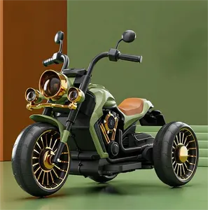 Hot Selling New Retro Motorcycle For Children Baby Can Ride A 3 Wheeled Electric Bike Child Electric Scooter