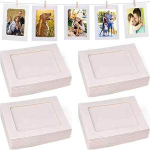 Cadre photo personnalisable en carton kraft recyclé vierge, à peindre soi-même, pour mariage, salle de classe, artisanat, cadeau promotionnel - Product Image 3