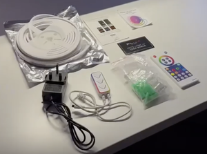 شريط إضاءة نيون ذكي من PVC بتقنية <span class=keywords><strong>RGB</strong></span> قابل للتحكم عبر تطبيق Tuya WiFi، بطول 5 أمتار، متزامن مع الموسيقى، مقاوم للماء IP67، مدخل 5 فولت، إضاءة محيطية للألعاب والتلفزيون وغرف النوم - Product Image 6