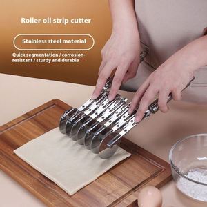 Cuchillo Cortador de Masa de Acero Inoxidable con Múltiples Ruedas al por Mayor de Fábrica, Cuchillo para Pizza, Cuchillo para Repostería Danesa, Cuchillo para Panqueques de Cocina - Product Image 2