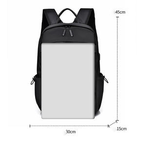 Mochila impermeable de poliéster ligera con logotipo personalizado para ordenador portátil, Puerto USB, calidad para estudiantes universitarios - Product Image 2