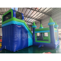 Château gonflable de style nouveau, château gonflable pour fête en plein air avec toboggan, château gonflable pour enfants et adultes