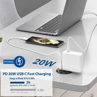 Prise de bureau américaine encastrée de 2 pouces avec USB-C 20W, multiprise ultra-plat encastrée, prise de bureau pour bureau, canapé, hôtel