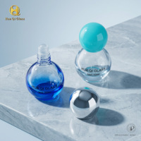 Flacon roll-on en verre vide personnalisé de 5 ml, 6 ml, 8 ml, 10 ml, rond, transparent, ambré, noir, bleu, pour mini-parfum ou huile essentielle
