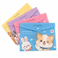 Carpeta de Plástico Vigreat Personalizada con Cierre a Presión, Diseño Atractivo para Almacenamiento Escolar y de Oficina, Venta al Por Mayor