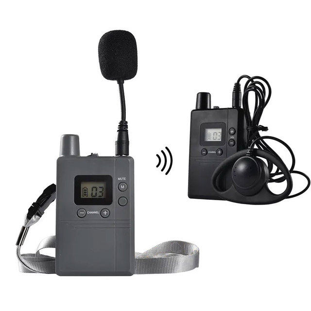 Super Wireless Radio Tour Guide System Handheld Set Simultaneous Translation Church Meetings Travel