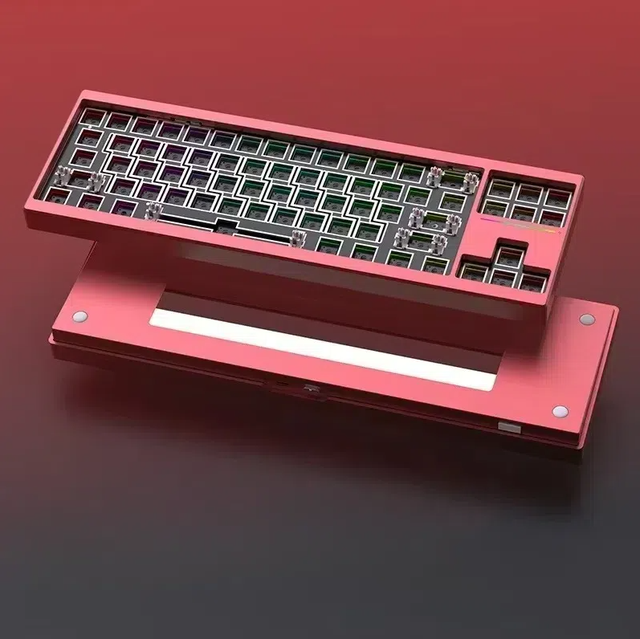 NEW MATHEW AL70 Aluminum Mechanical Keyboard Kit/Barebones Hot-Swappable Programmable 65% Form Factor 71Keys for Mac Win PC