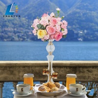 Haute qualité moderne Transparent fête mariage décoration Table pièce maîtresse acrylique fleur Vase à la main usine directe Zhuoyun