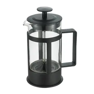 Cafeteira borosilicate, prensa francesa de vidro branco resistente ao calor, acessórios para café, recipiente para uso externo, 350ml/600ml/800ml