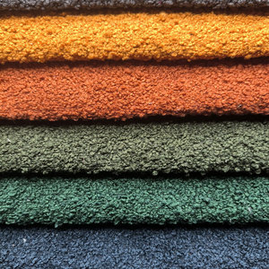 X25 # Tissu d'ameublement en chenille cordonnée unie pour textile de maison, tissu chenille bouclé, tissu chenille jacquard ecclésiastique - Product Image 4