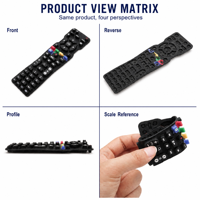 Clavier en silicone imprimé multicolore pour télécommande de télévision