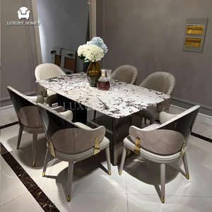 Juego de Comedor de Mármol Moderno y Acogedor para el Hogar, para Comedor y Sala de Estar, Duradero, con Garantía de 10 Años - Product Image 2