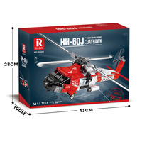 BigWheel HH-60J avions jouet éducatif blocs de construction ensemble 1137 pièces jeu en plastique pour