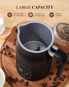 เครื่องตีฟองนมไฟฟ้า เครื่องทำฟองกาแฟ 4-in-1 สแตนเลสสตีลแบบตั้งโปรแกรมได้ ความจุ 600 มล. เครื่องอุ่นนมอัตโนมัติ หน้าจอสัมผัส - Product Image 4