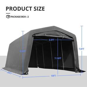 مرآب في الهواء الطلق, مظلة سيارة قوية التحمل 10 '× 20' ، مقاوم للثلج ، مع قضبان أرضية معززة - Product Image 6