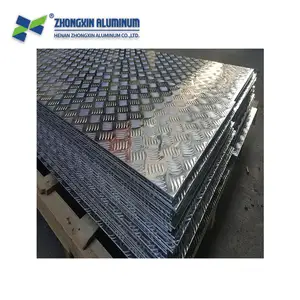 5052 1060 3003 Aluminium Loopvlak Plaat Vijf Bar Plaat Checker