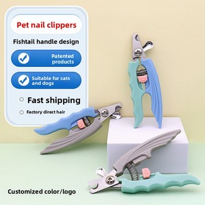 CW5044 Coupe-ongles professionnels <span class=keywords><strong>pour</strong></span> animaux de compagnie, en acier inoxydable, à coupe croissant, avec poignée en queue de poisson, <span class=keywords><strong>pour</strong></span> chiens et chats - Product Image 1
