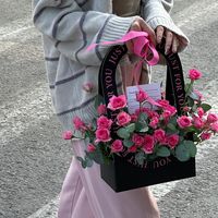 Boîte à fleurs portable avec bouquet de fleurs pliable ajouré pour l'arrangement floral et l'art floral, boîte d'emballage DIY