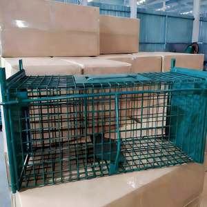 Double Door Humane Live Animal <strong>Trap</strong> Cage - <strong>Collapsible</strong> Metal Mouse/Rat <strong>Trap</strong> for Small Animals, No Kill &amp; Foldable Design - Product Image 4