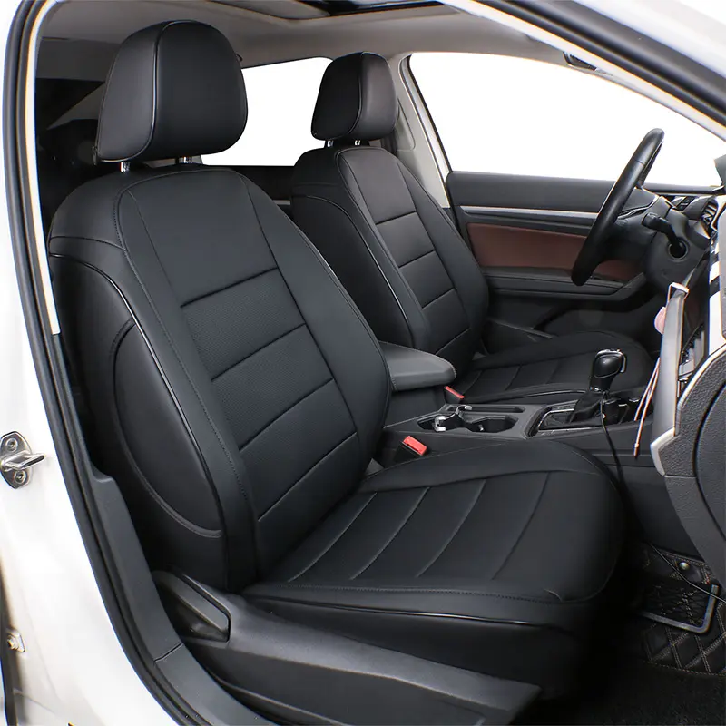 EKR Fit Ensemble complet de housses de siège de voiture personnalisées Vente en gros Housse de siège de voiture en cuir imperméable pour Volkswagen
