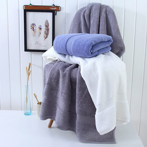 Serviettes de bain d'hôtel de luxe en gros, blanc, logo personnalisé, grand ensemble, <span class=keywords><strong>serviette</strong></span> de bain en <span class=keywords><strong>microfibre</strong></span>, ensemble de salle de bain, serviettes de bain - Product Image 6
