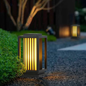 Nueva llegada bolardo al aire libre luces de jardín camino IP65 impermeable puerta poste jardín césped luces - Product Image 3