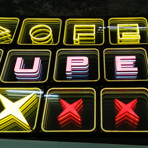 Xách tay LED Dacing tầng 3D Infinity tương tác gương sân khấu ánh sáng lên từ Led Dance RGB Tempered Glass Dance theo dõi - Product Image 3