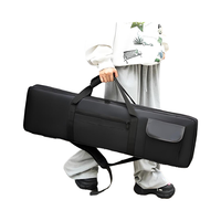 Fully waterproof electronic piano case - 61 keys, 6mm thick, black, portable, dual-shoulder instrument