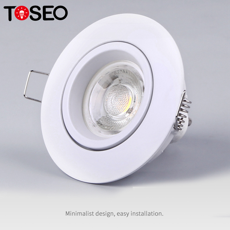 Die Cast Aluminum Recessed Downlights 74mm Cutting AC 220-240 Volt