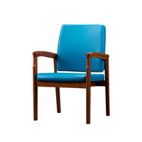 Fauteuil en bois massif pour salon avec pieds en bois massif, design OEM