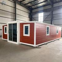 Maisons préfabriquées 2 chambres, 60 mètres carrés, maison préfabriquée extensible, maison conteneur préfabriquée, résistante au vent, pour la vie en famille