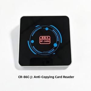 CR-86C-JW Waterproof Anti-Copying RFID <b>Access</b> <b>Control</b> <b>Card</b> Reader With 13.56MHz MIFARE ISO 14443A Black PC Material - Product Image 2