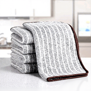 <b>Cleaning</b> Production Striped Kitchen Towel Soft Absorbent <b>Cleaning</b> <b>Cloth</b> Heated Towel for Home Kitchen Dish washing - Product Image 2