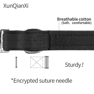 <span class=keywords><strong>Collar</strong></span> de Caza Personalizado con Logotipo de Marca para Perros, Ajustable, de Liberación Rápida, de Nailon, con Costuras Creativas, Color Negro Neutro, Talla XL, en Pequeñas Cantidades - Product Image 5