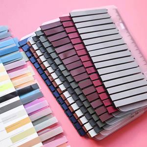 Bloc de Notas Adhesivas Transparentes Multicolores de PET, Notas Adhesivas de Color Sólido con Regla para Apuntes Esenciales de Regreso a Clases - Product Image 5