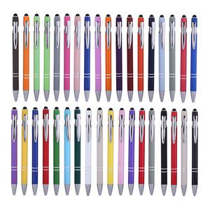بسعر رخيص وشعار مخصص بسعر الجملة أقلام جل معدنية متعددة الألوان قابلة للسحب ملونة مع قلم - Product Image 6