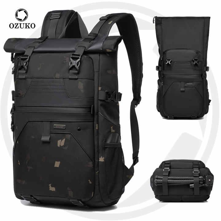 Ozuko 9761 Men's Fashionable Convertible Briefcase Backpack