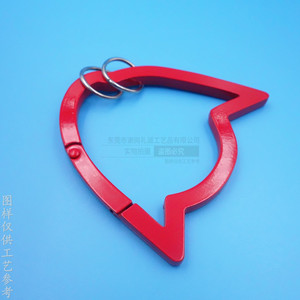 Tezuka Productions <b>Anime</b> Character <b>Keychain</b> Zinc Alloy Red Custom Shape Carabiner For Gifts - Product Image 2